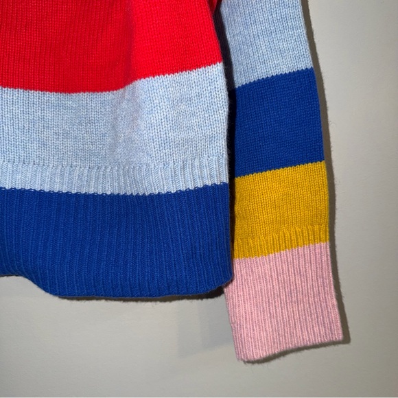 NWT Boden Olivia Multicolor Stripe Wool Cardigan Sweater Women’s Medium - Picture 3 of 8